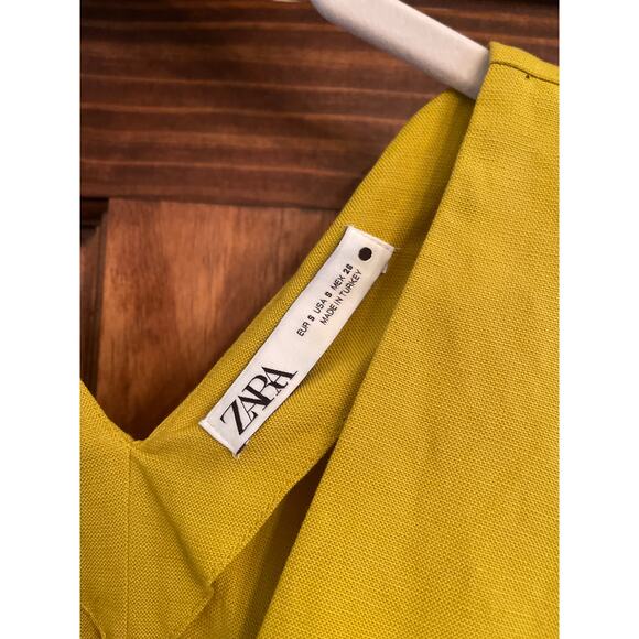 Zara Linen blend long tunic dress small - Picture 5 of 8